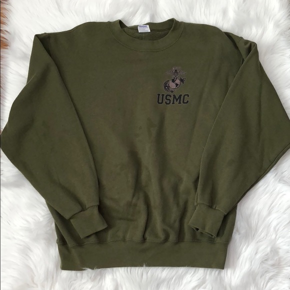 Tops - Usmc crew neck sweatshirt